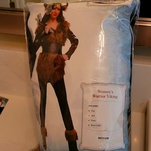 Women's Warrior Viking Costume - Brown